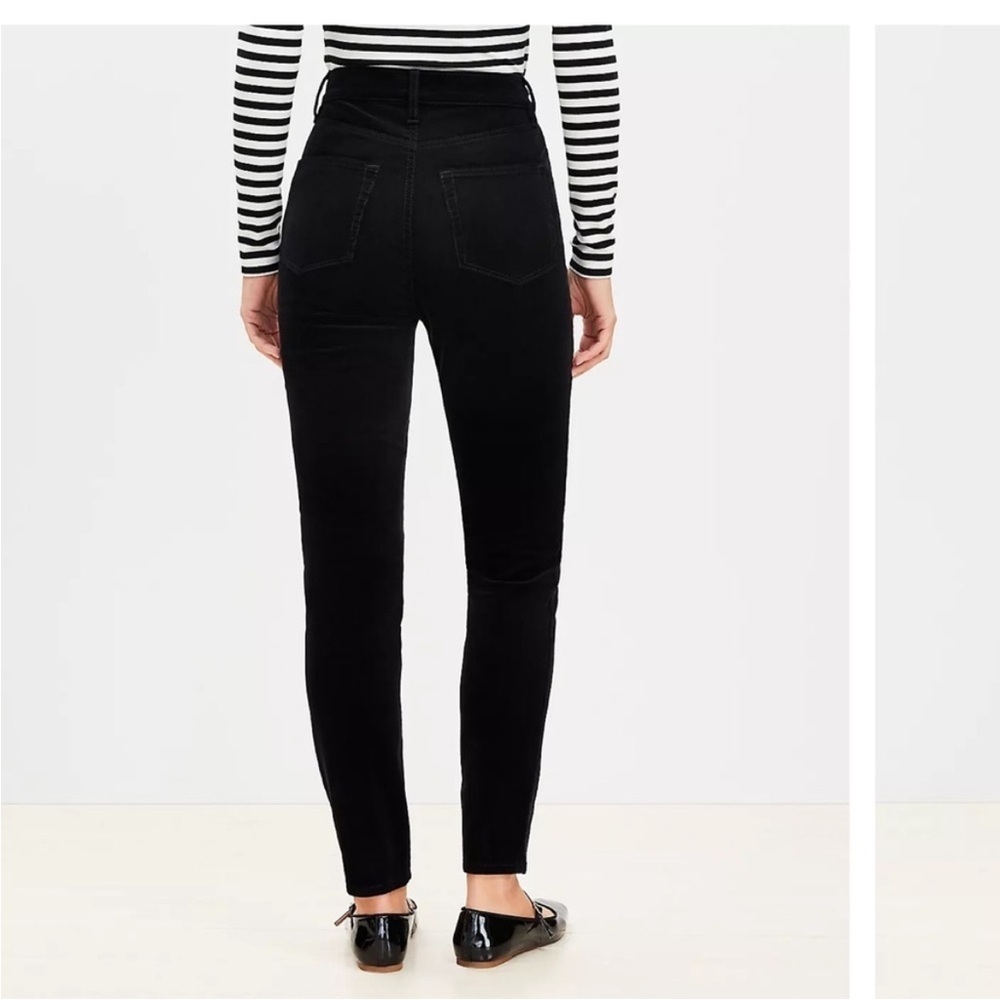 Loft Black Curvy Skinny Corduroy - Picture 2 of 8